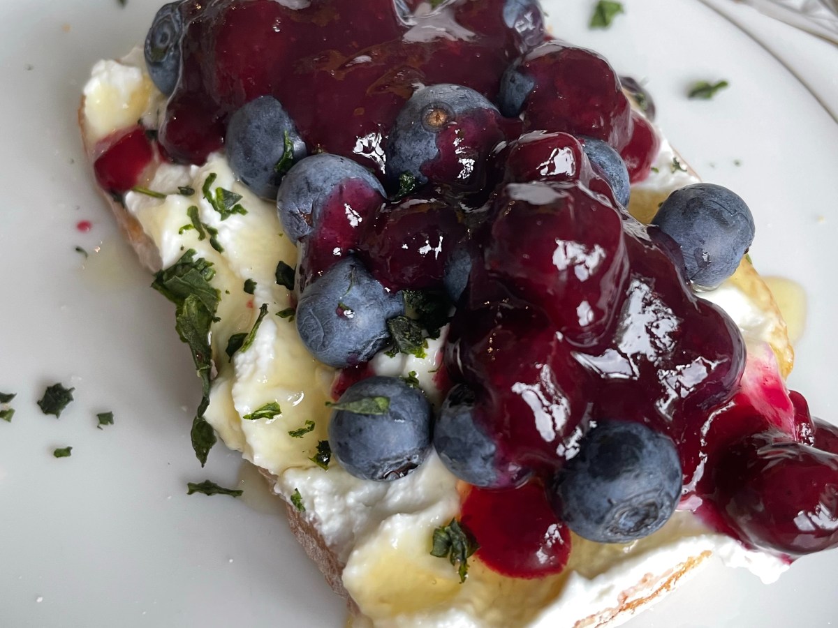 Lemon Blueberry Toast with&nbsp;Ricotta